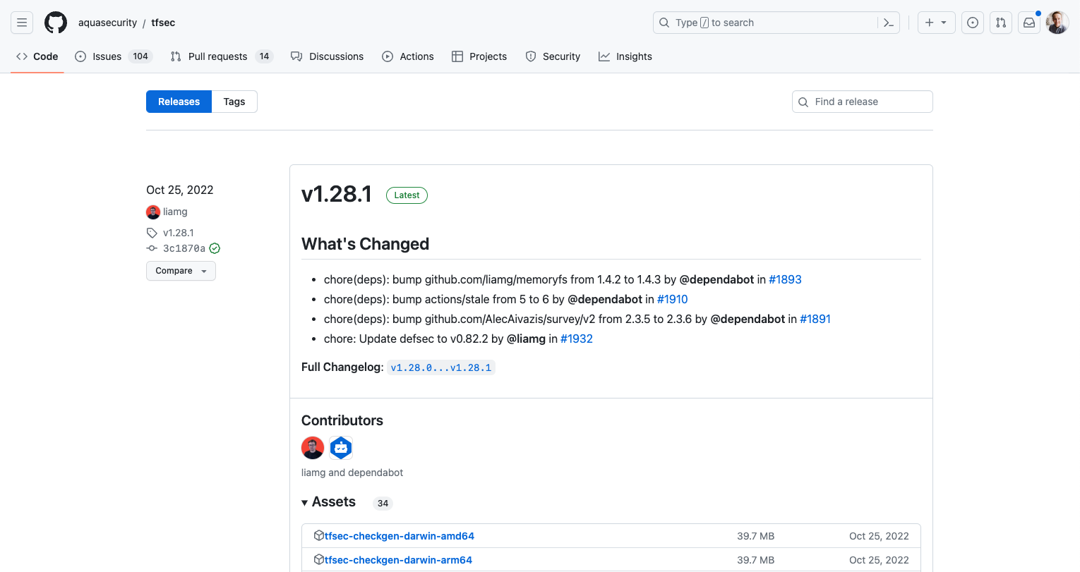 The Latest Release in a GitHub Repo