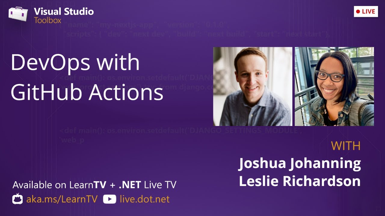 Visual Studio Toolbox Live - DevOps with GitHub Actions